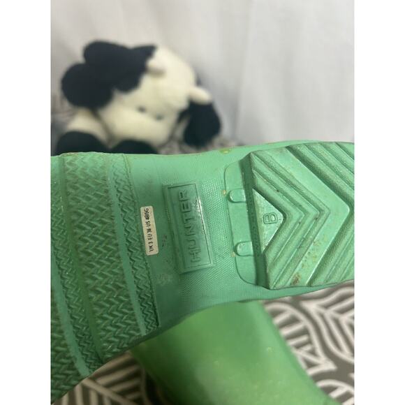 Hunter Original Tall Wellies Swamp Green Rubber Women's Rain Boots Size F4 - Picture 4 of 7